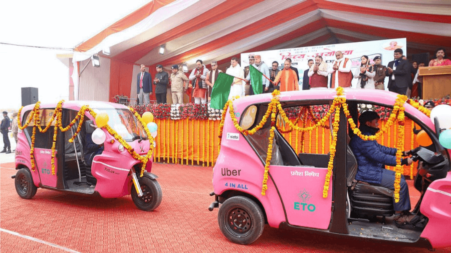 Exploring Ayodhya: A Ride in Pink with Women-Driven Electric Autos